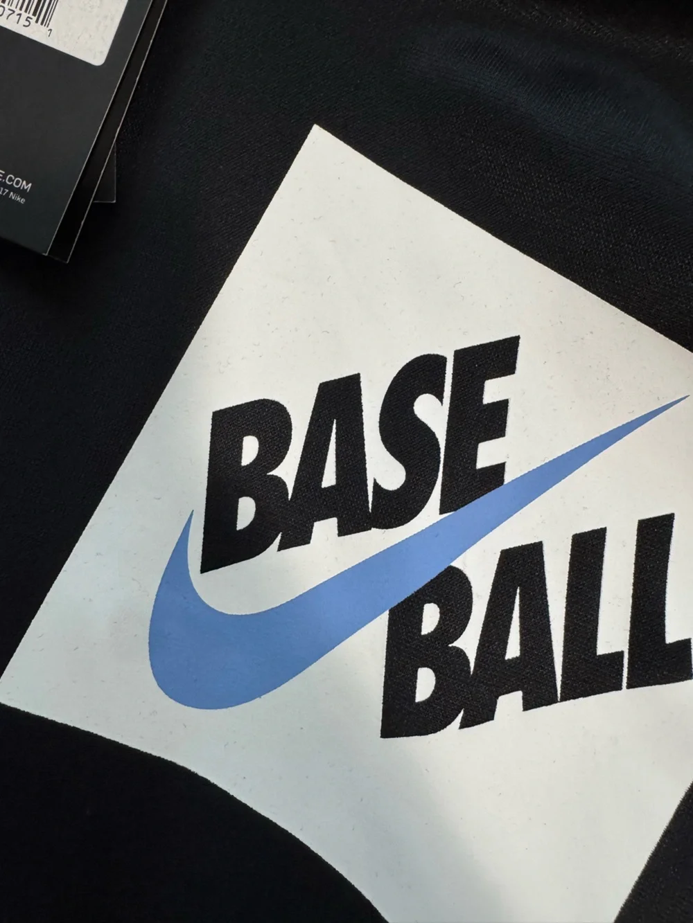 Nike Youth Black 'Base Ball' Graphic Pullover Hoodie